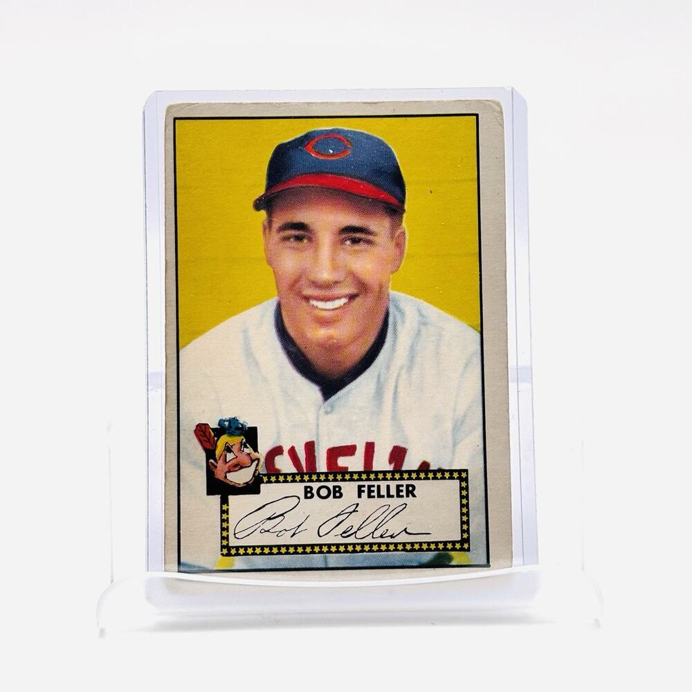 1952 TOPPS! BOB FELLER! RED BACK! CLEVELAND INDIANS! #88 Mid GRADE